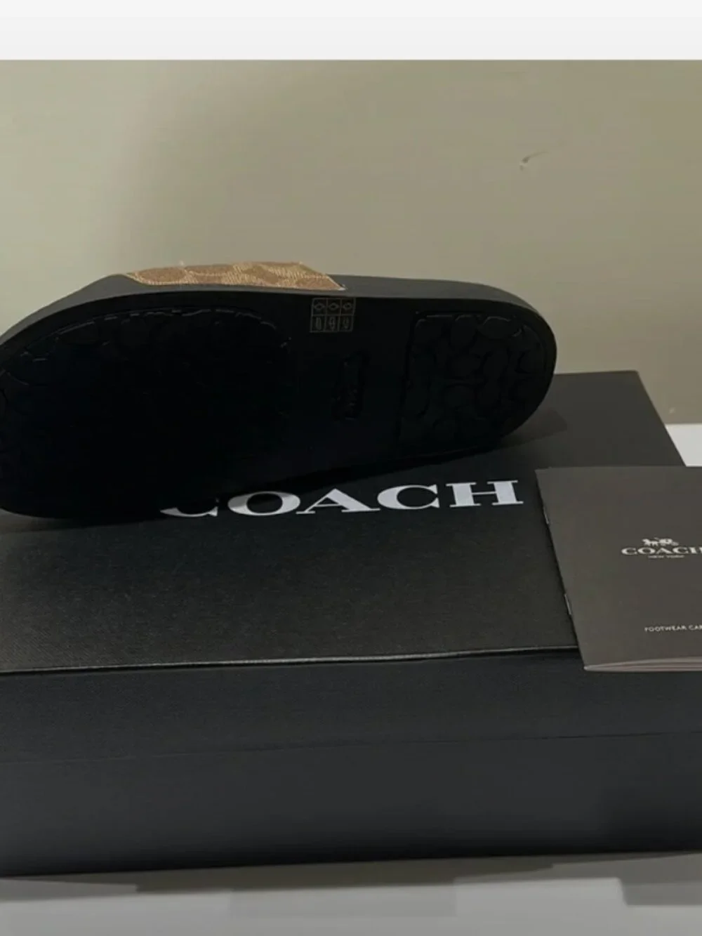 Coach Udele Sport Slide In Signature Canvas Size 8 New In Box